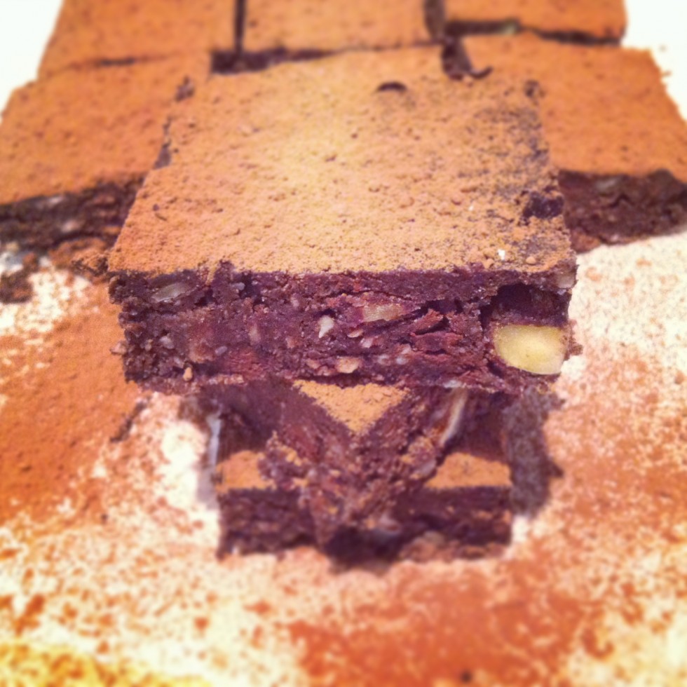 Glutenfri banankage med chokolade