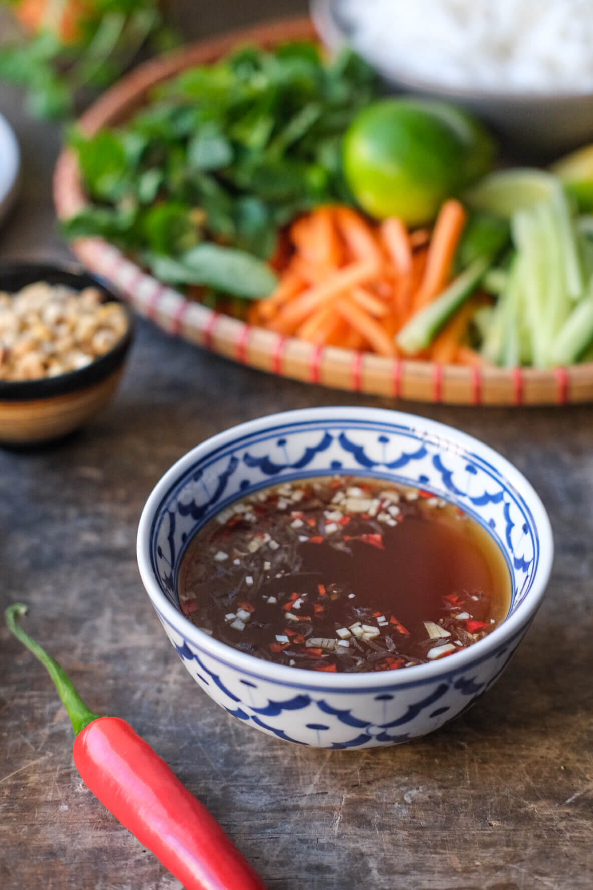 Vietnamesisk fiskesauce Nuoc cham sauce opskrift