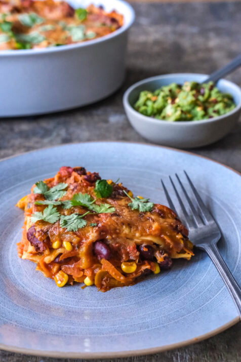 Vegetarisk mexicansk lasagne
