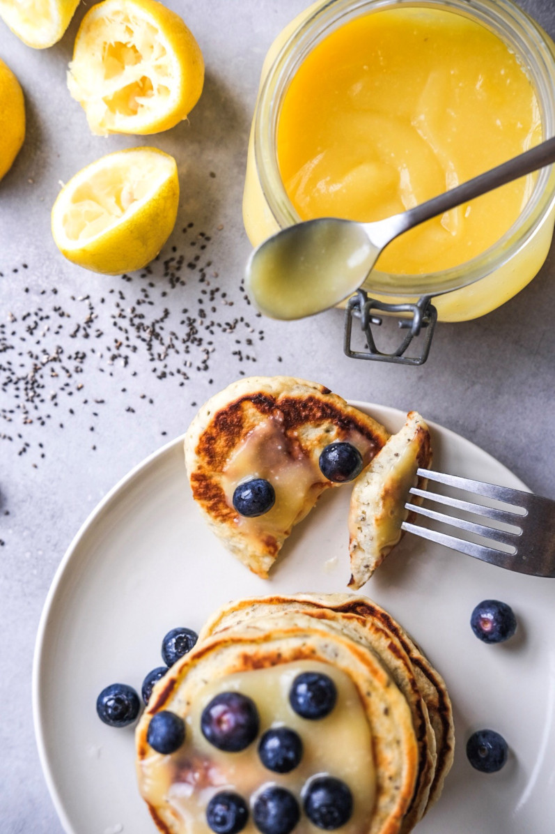 Hjemmelavet lemoncurd med pandekager